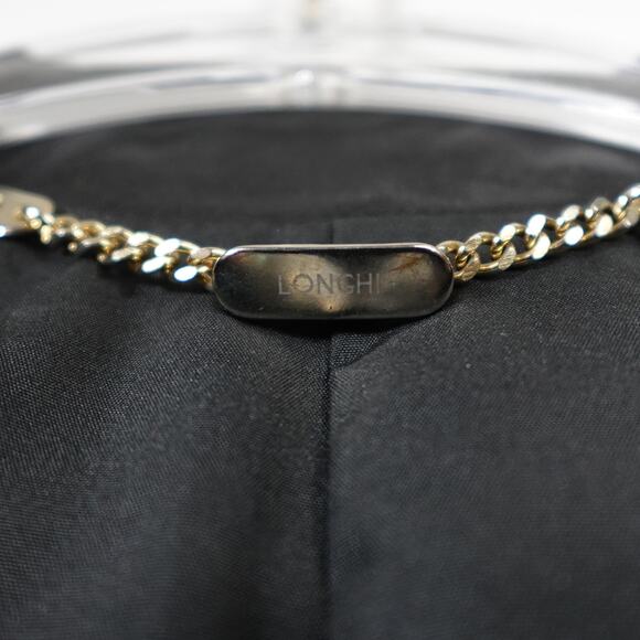 Longhi Black Leather Collared Cargo Utility Moto Biker Jacket Men's 46 Small - Picture 14 of 16